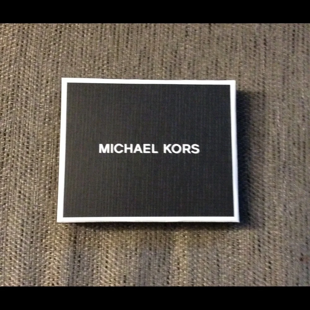 Michael Kors Slim Bifold Wallet Black/Grey NWT